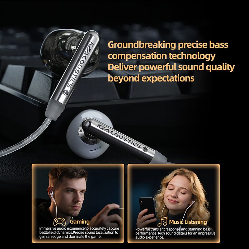 KZ Duet Dual Dynamic Driver Wired Earphones