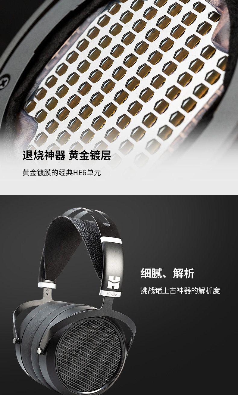 HIFIMAN HE6se Open-Back Planar Headphones