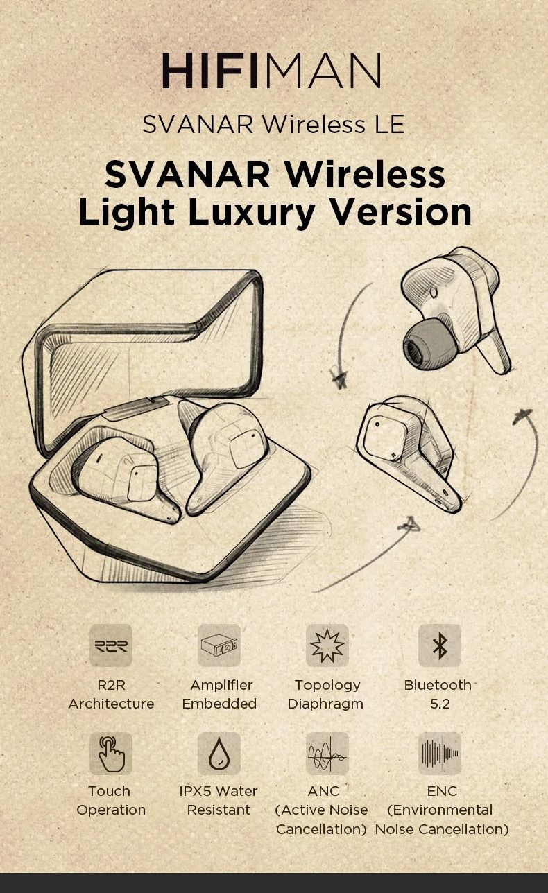 HIFIMAN Svanar Wireless LE TWS Earphones