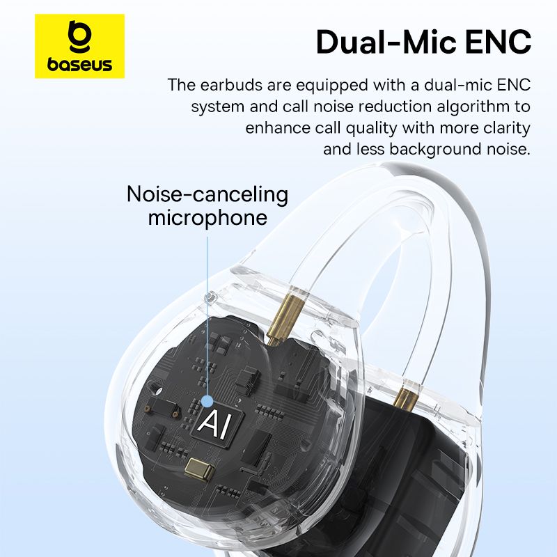 Baseus AirGo AS01 Ear-Clip Wireless Earbuds - view 5