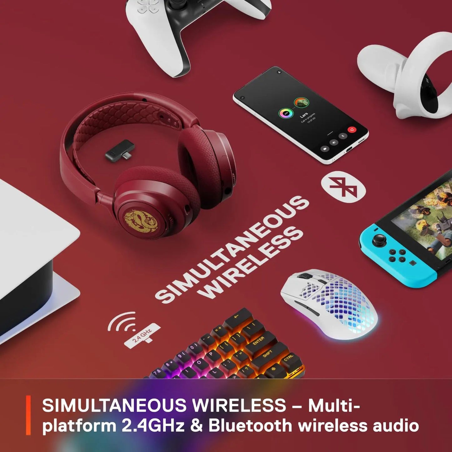 SteelSeries Arctis Nova 7 Dragon Wireless Gaming Headset - view 5