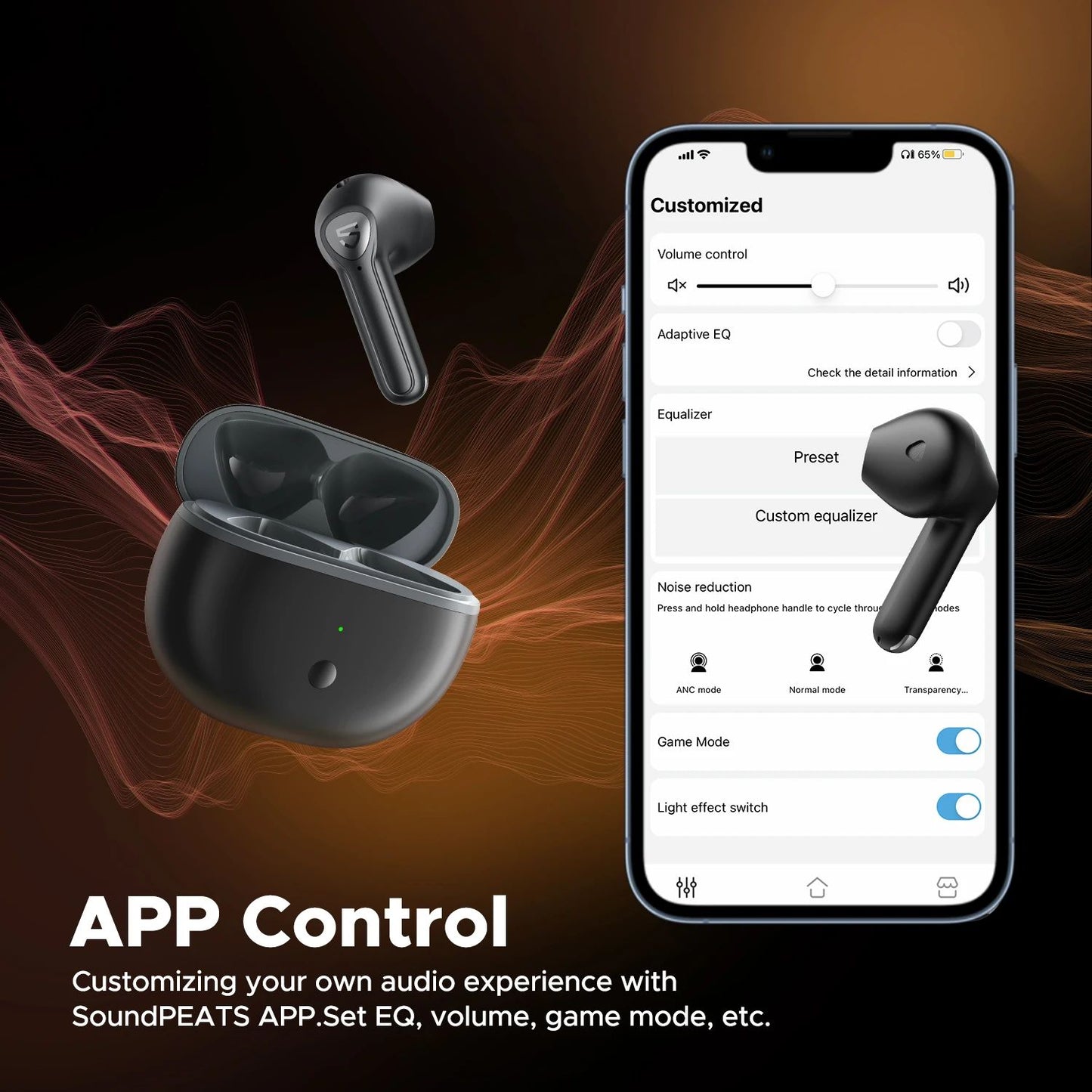 SoundPEATS Air3 Deluxe HS LDAC TWS Earbuds - view 5