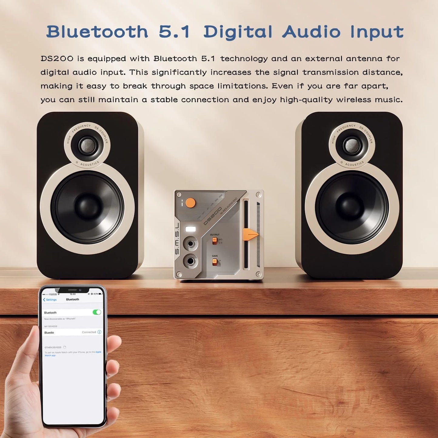 SMSL DS200 Hi-Res DAC & Headphone Amp