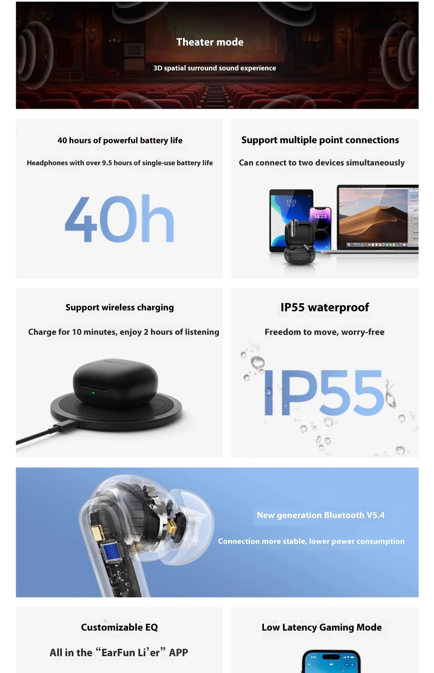 EarFun Air Pro 4i ANC Wireless Earbuds - view 5