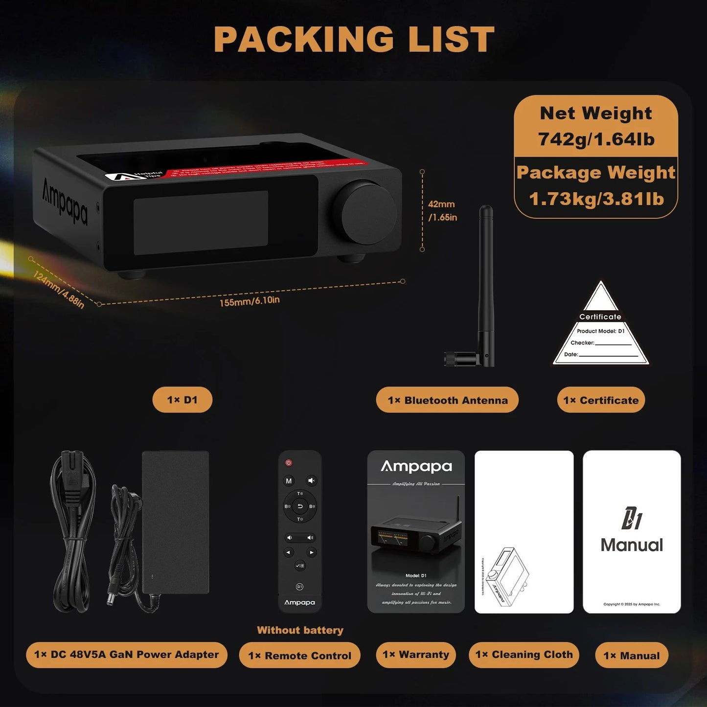 Douk Audio D1 HiFi Bluetooth Stereo Amplifier - view 5