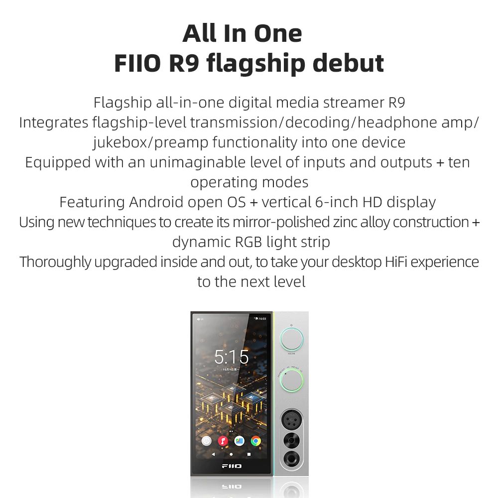 FiiO R9 Android Desktop Streamer & DAC