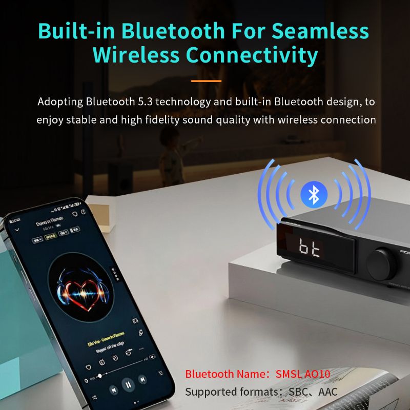 SMSL AO10 Bluetooth Power Amplifier