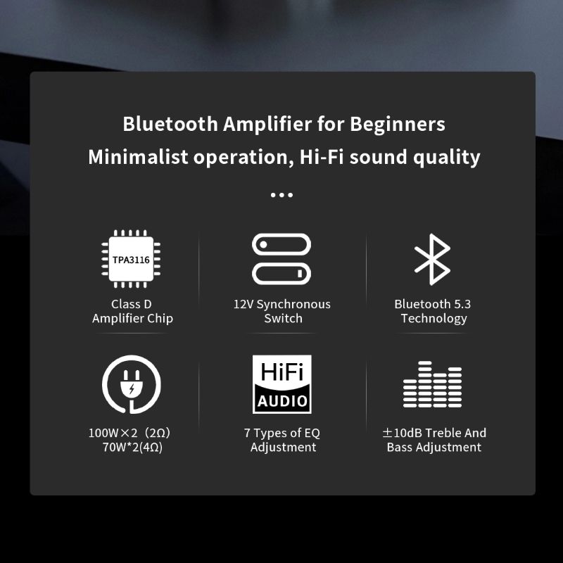SMSL AO10 Bluetooth Power Amplifier