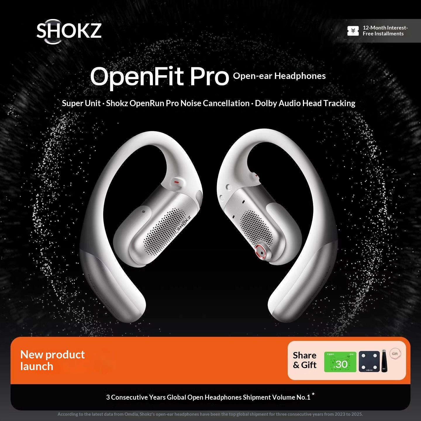 SHOKZ OpenFit Pro T010 Open-Ear Earbuds - view 4