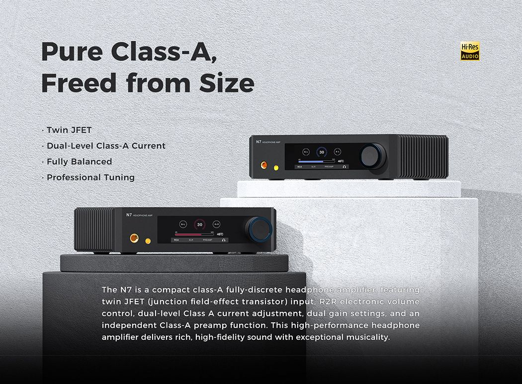 Aune N7 Discrete Class A Headphone Amplifier