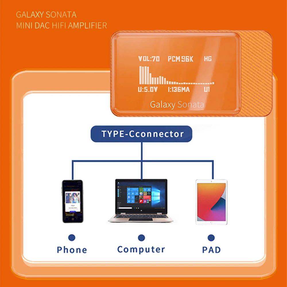 JCALLY Galaxy Sonata Portable DAC & Amp - view 5