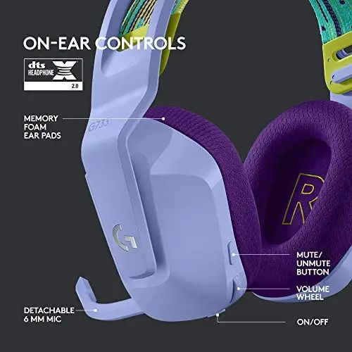 Logitech G733 Lightspeed Wireless Gaming Headset - view 5