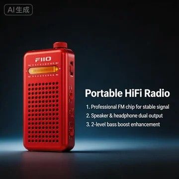 FiiO RR13 Portable FM Radio Receiver