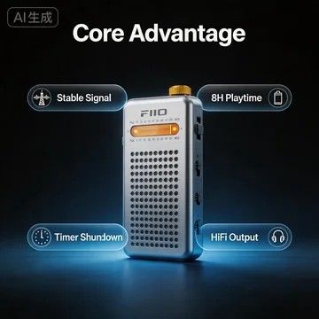 FiiO RR13 Portable FM Radio Receiver
