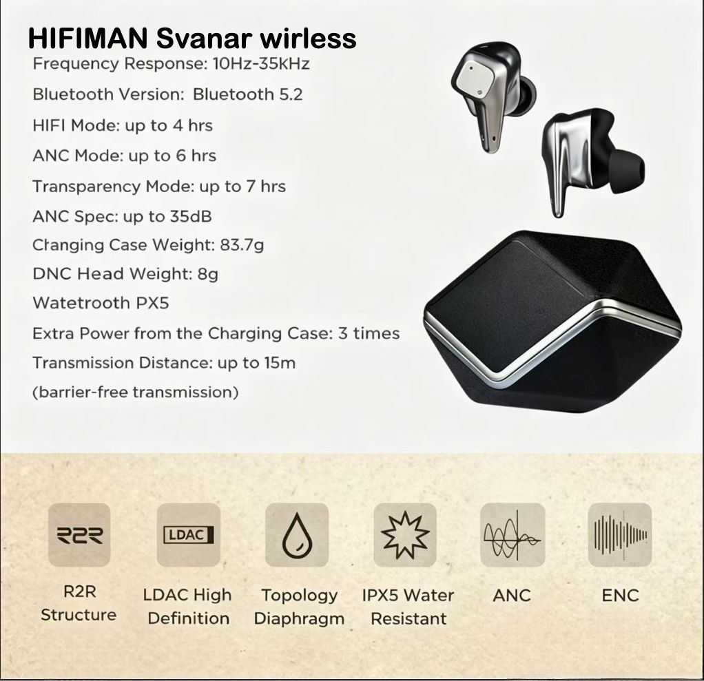 HIFIMAN Svanar Wireless TWS Earphones