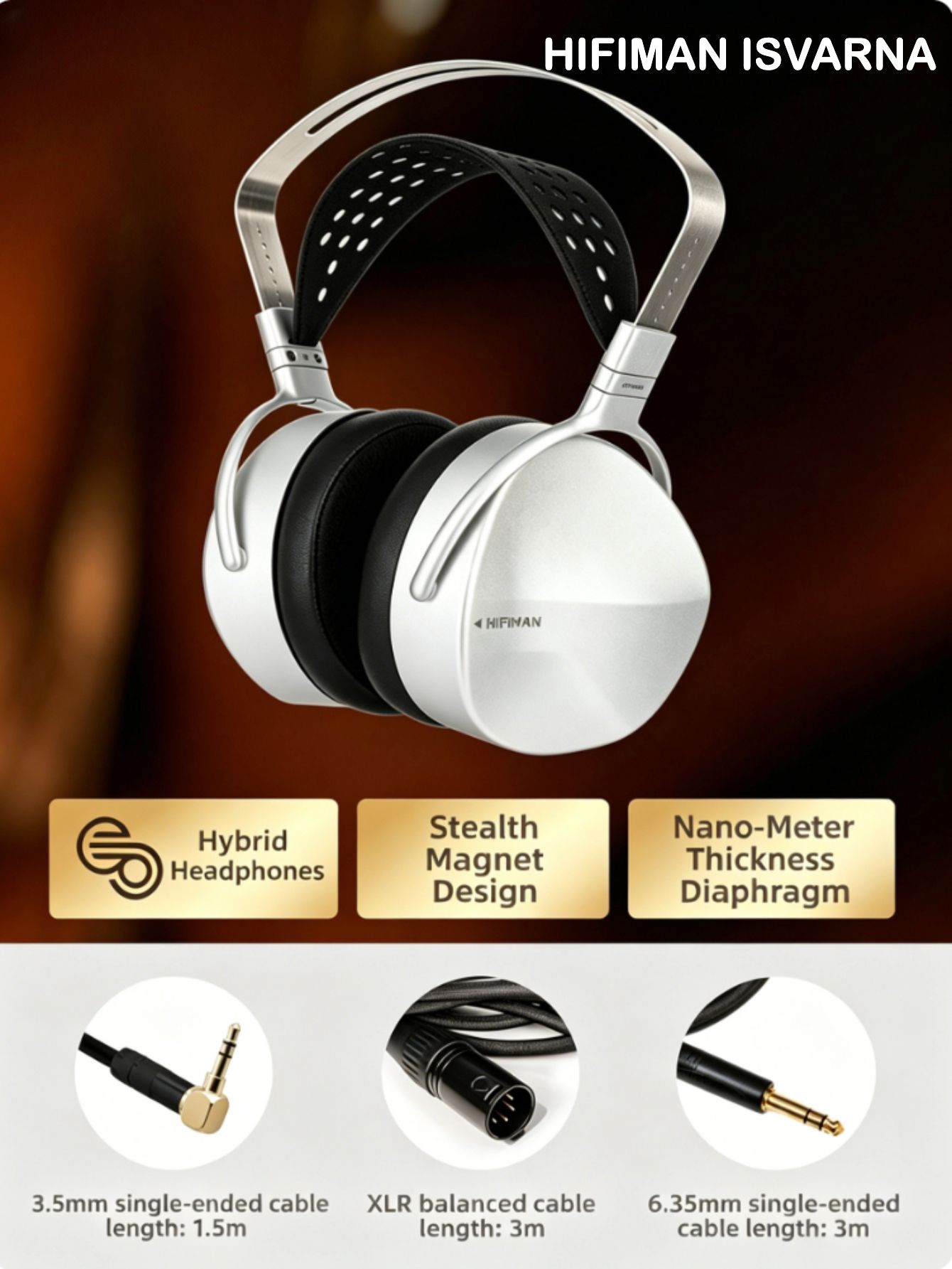 HIFIMAN Isvarna Planar-Dynamic Hybrid Headphones