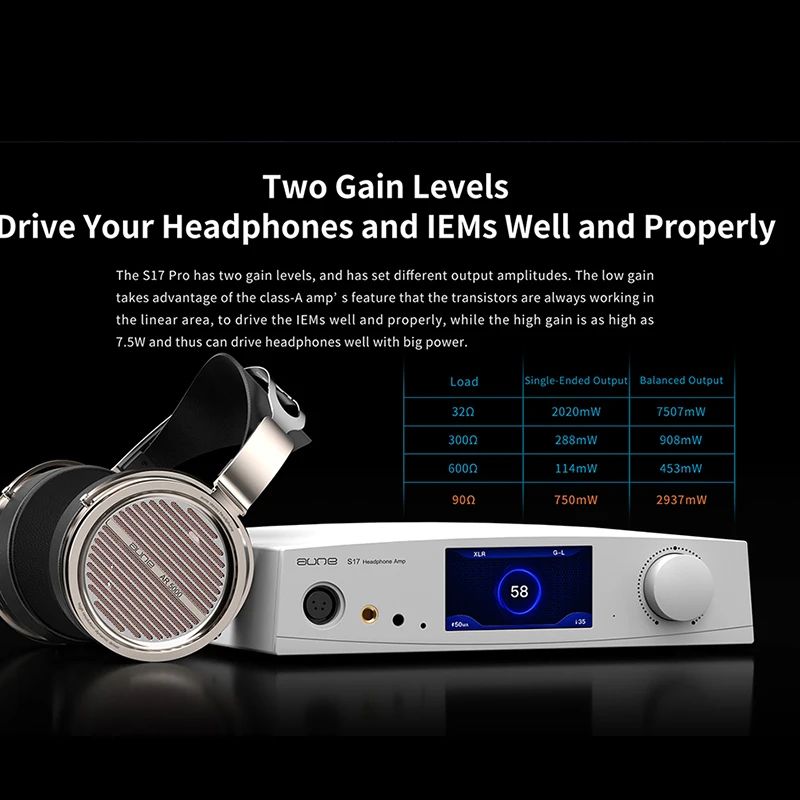 Aune S17 Pro Class A Headphone Amplifier