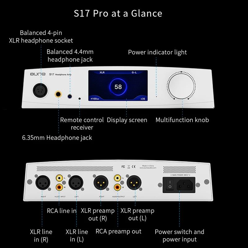 Aune S17 Pro Class A Headphone Amplifier