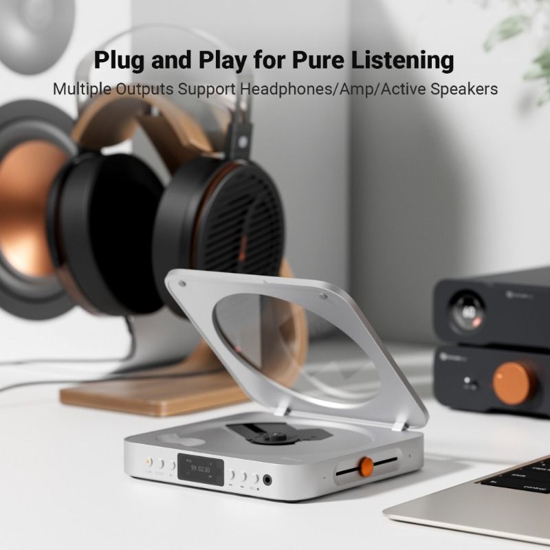 Fosi Audio Merak CD Player — CD Ripping, DAC & Headphone Amp