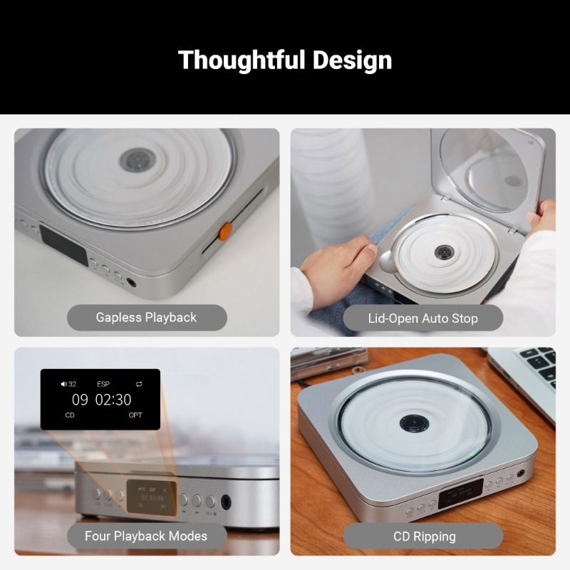 Fosi Audio Merak CD Player — CD Ripping, DAC & Headphone Amp