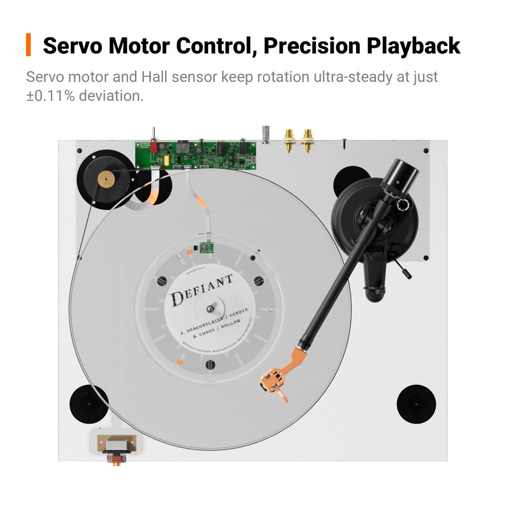 Fosi Audio LUNA 3 Belt-Drive Turntable