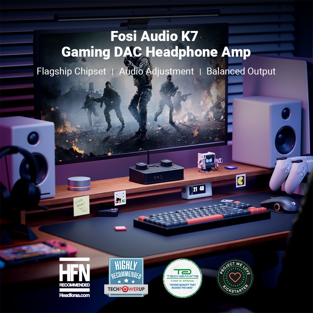 Fosi Audio K7 Bluetooth Gaming DAC/Amp
