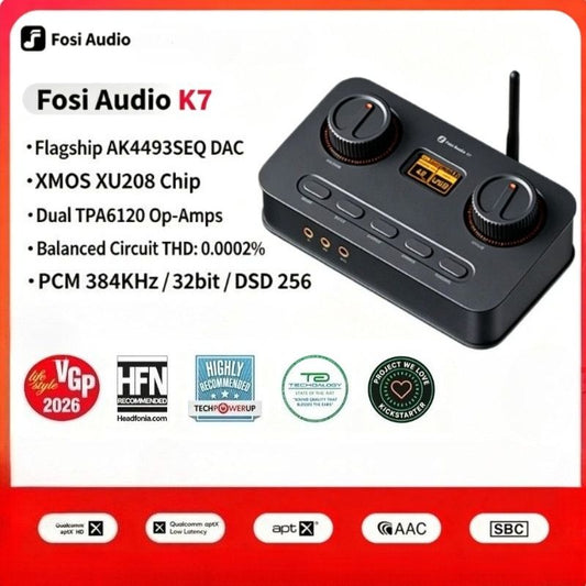 Fosi Audio K7 Bluetooth Gaming DAC/Amp