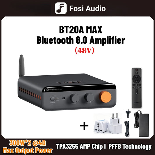 Fosi Audio BT20A MAX Bluetooth Stereo Amplifier