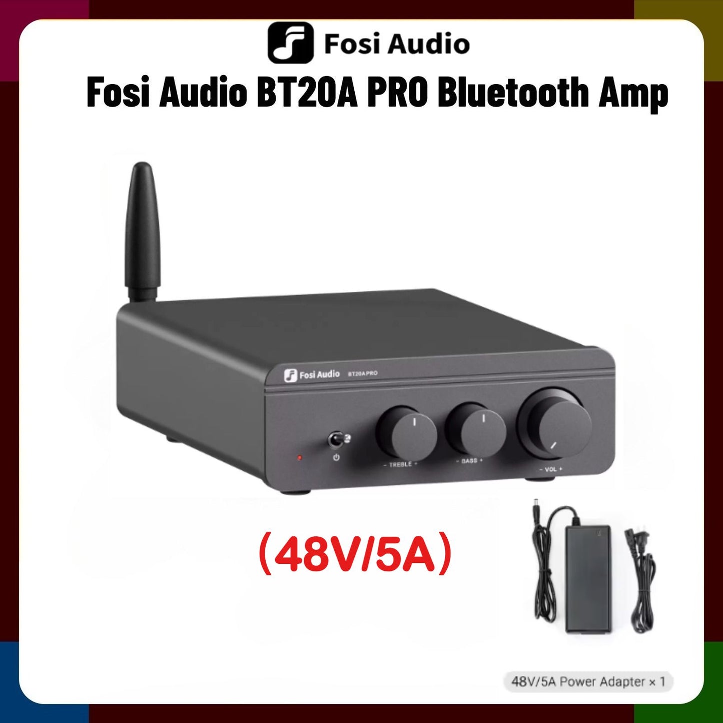 Fosi Audio BT20A Pro Bluetooth Power Amplifier