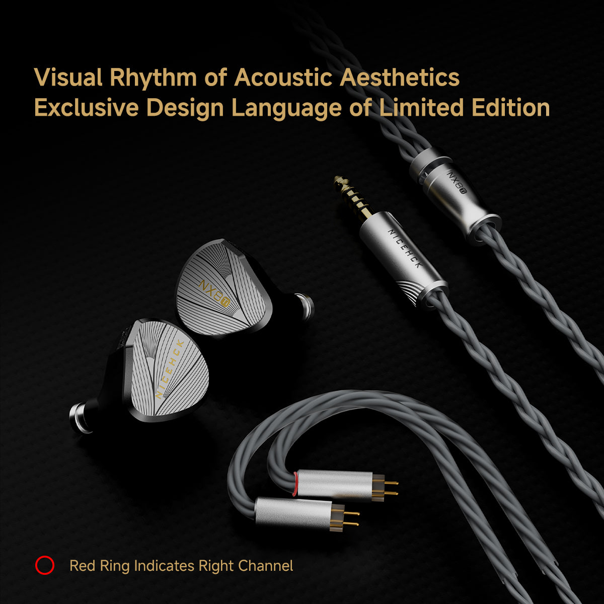 NiceHCK NX8Ti Hybrid 1DD+6BA+1PZT IEMs 3.5mm - view 3