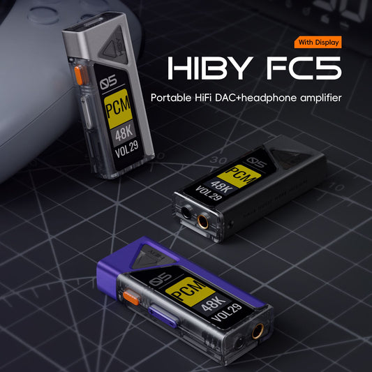 HiBy FC5 USB DAC Dongle Headphone Amp