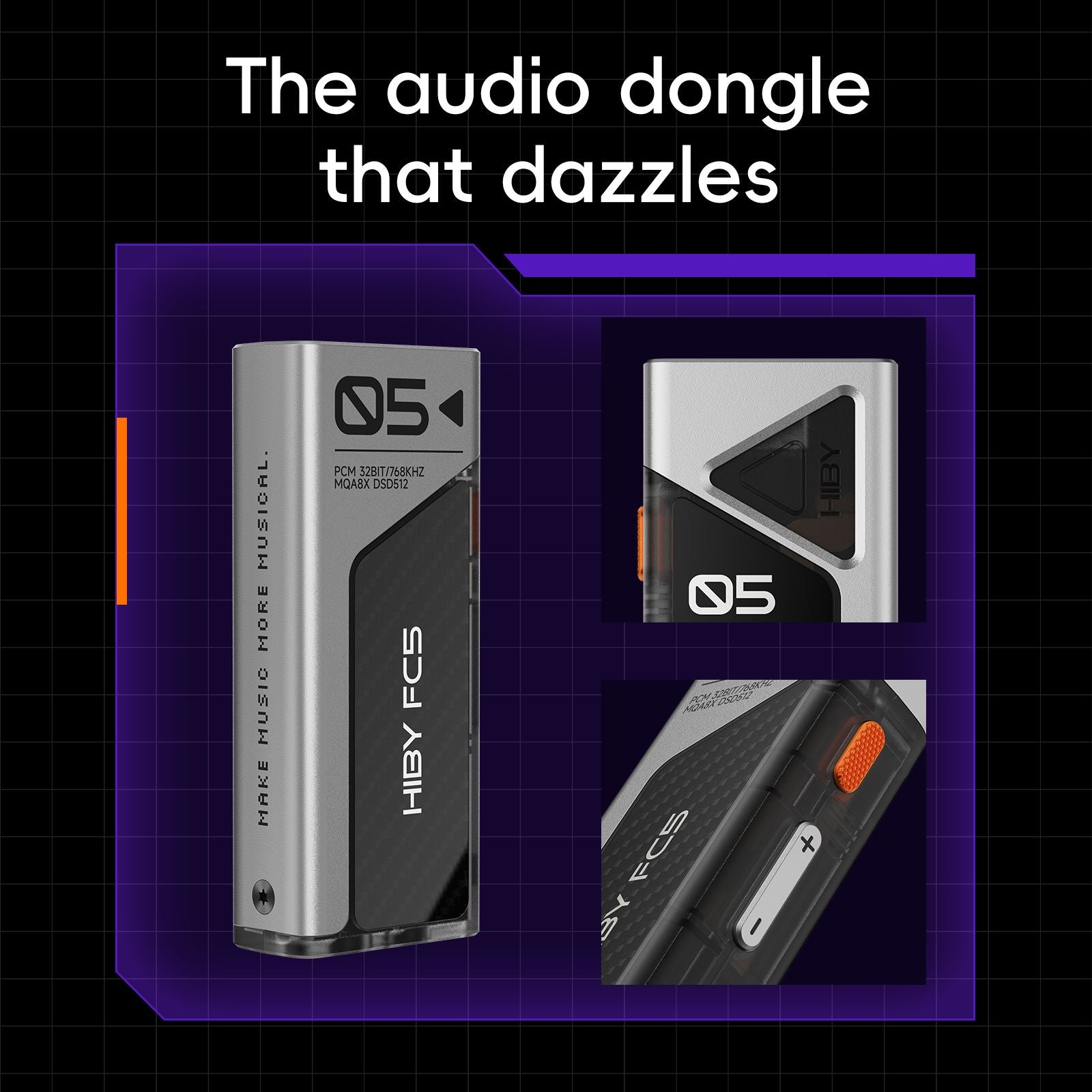 HiBy FC5 USB DAC Dongle Headphone Amp - view 3