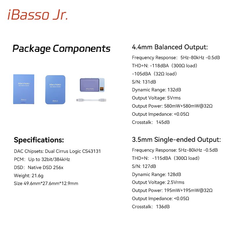 iBasso Jr. Macchiato USB DAC Dongle Amp - view 4