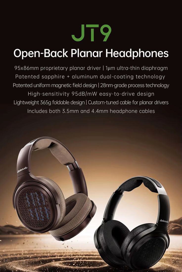 FiiO JT9 Planar Magnetic Headphones