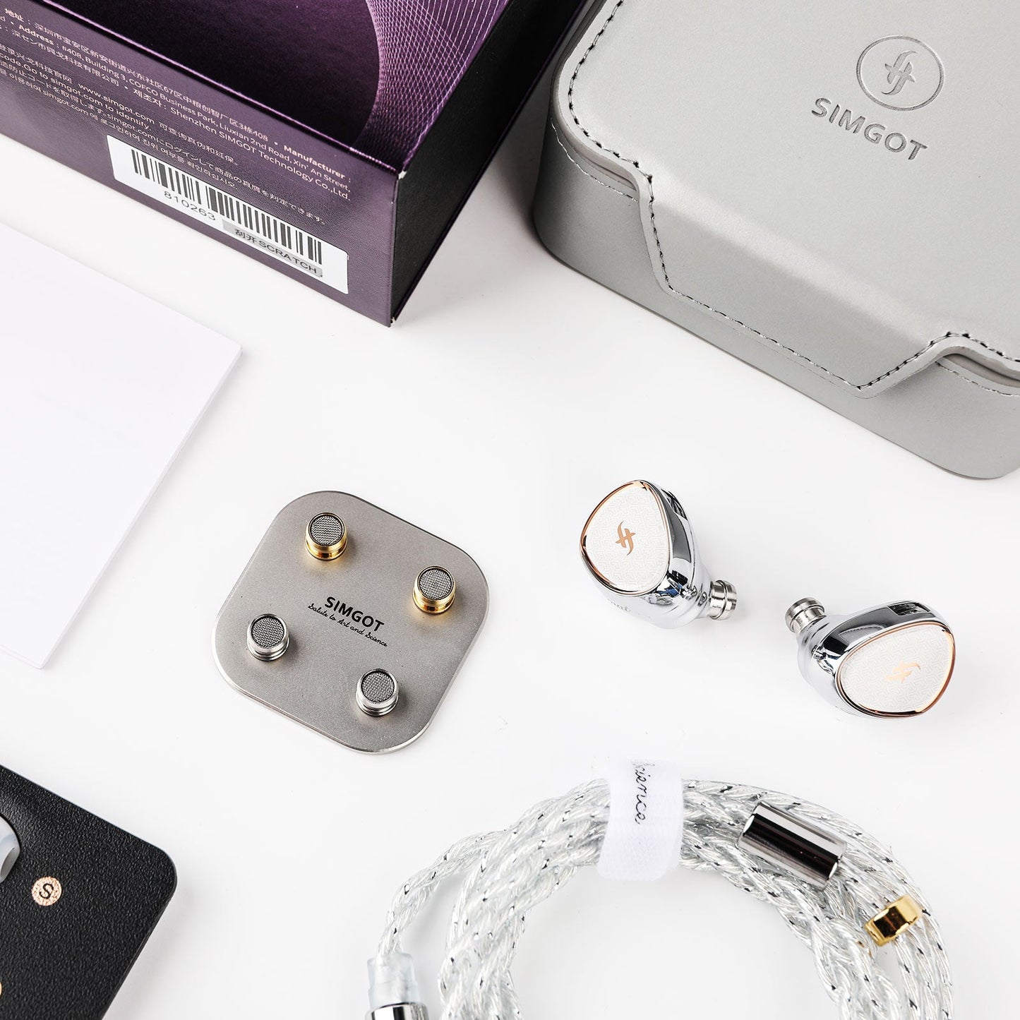 SIMGOT EA1000 Fermat IEM — Purple-Gold DD + Passive Radiator