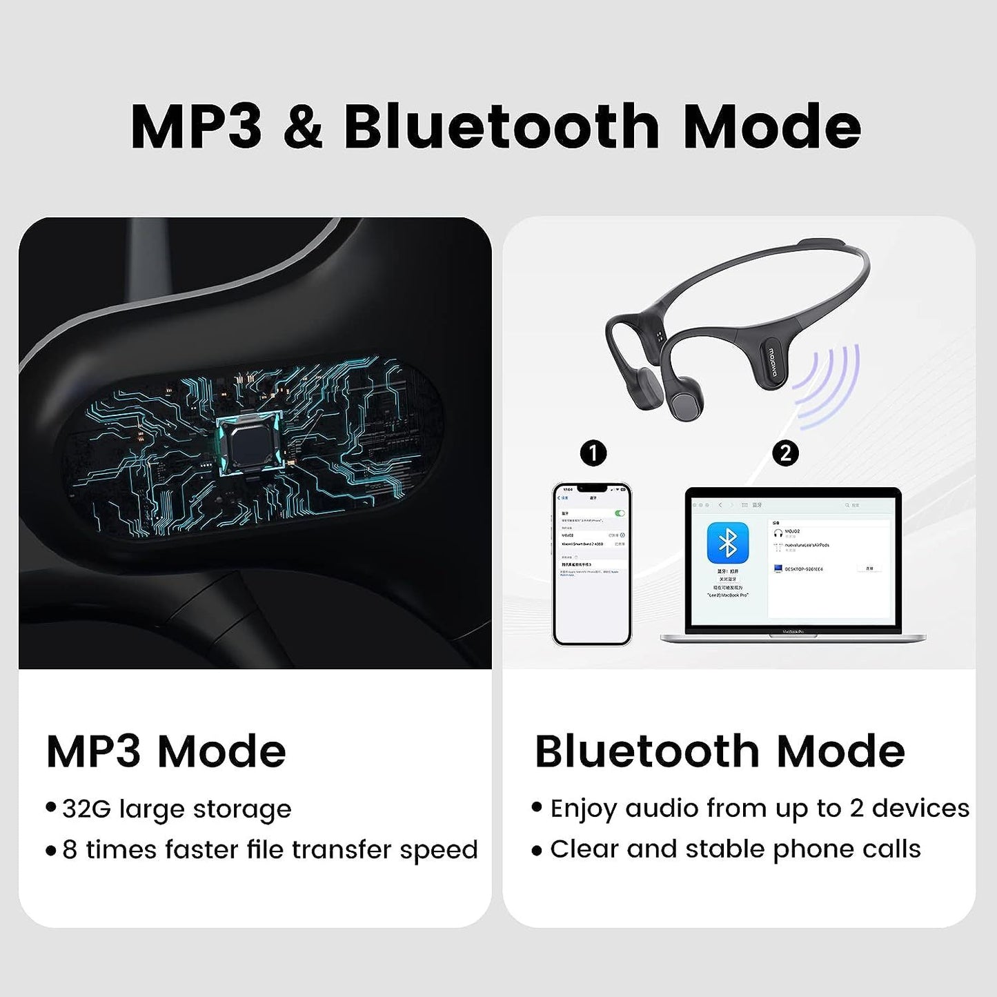 Mojawa Run Plus Bone Conduction Headphones - view 4