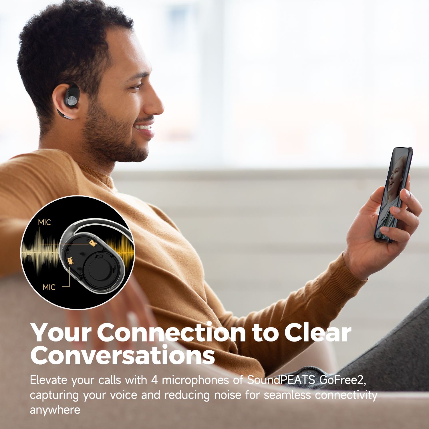 SoundPEATS GoFree2 Open-Ear Wireless Earphones