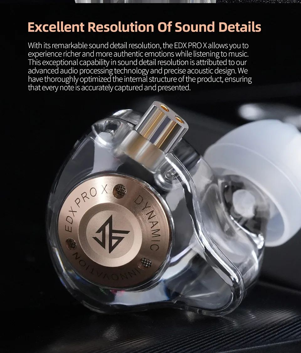 KZ EDX Pro X Dynamic Driver Earphones