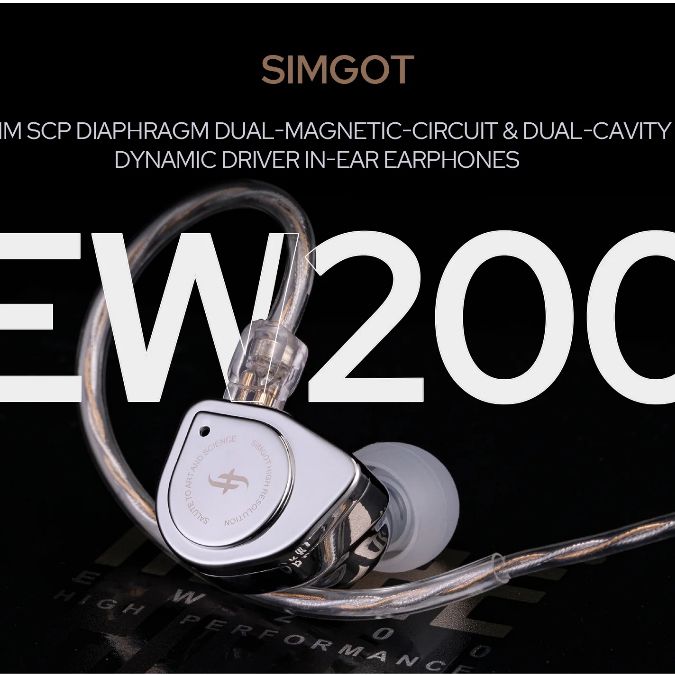 SIMGOT EW200 Dynamic Driver In-Ear Monitors