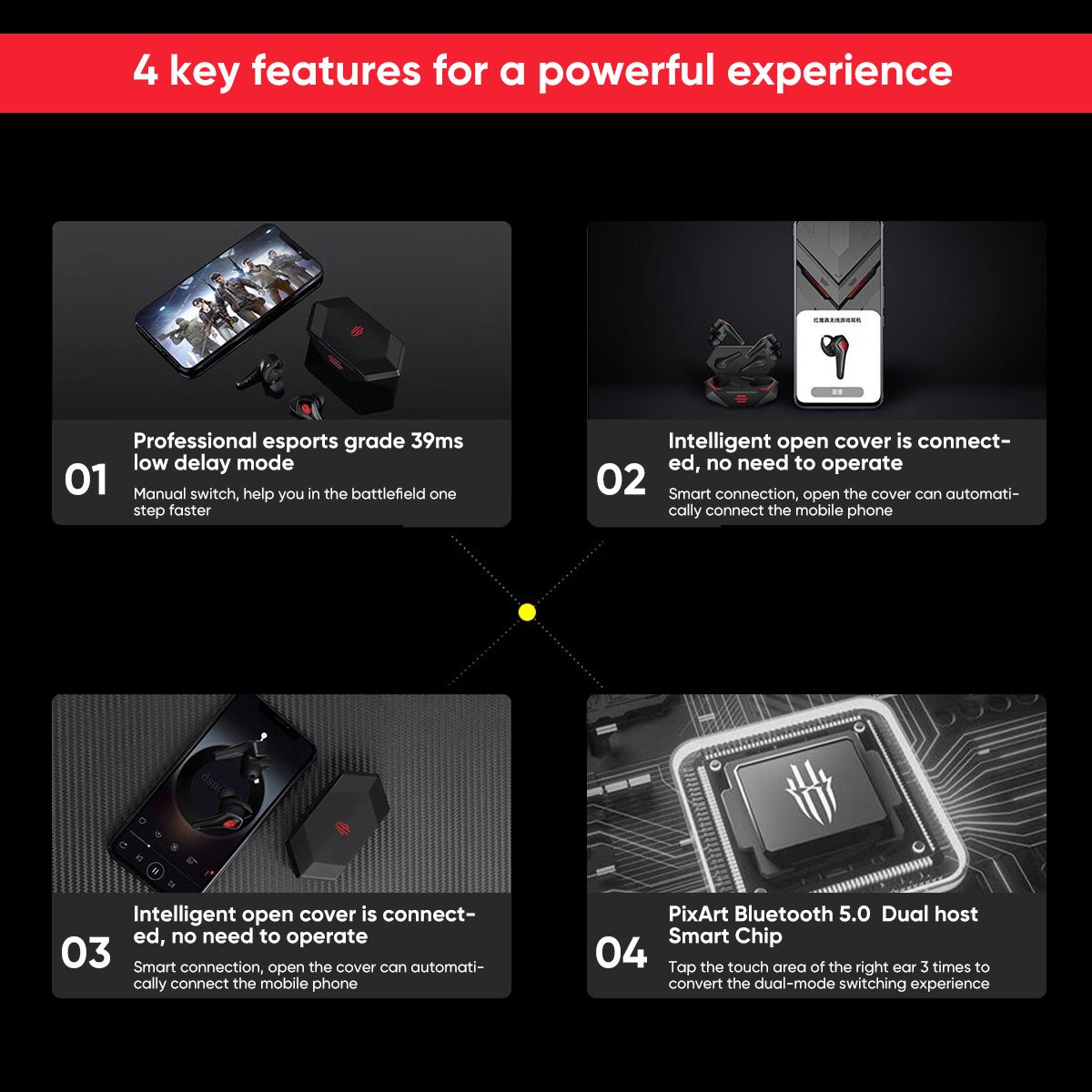 Nubia RedMagic TWS Gaming Wireless Earbuds - view 2