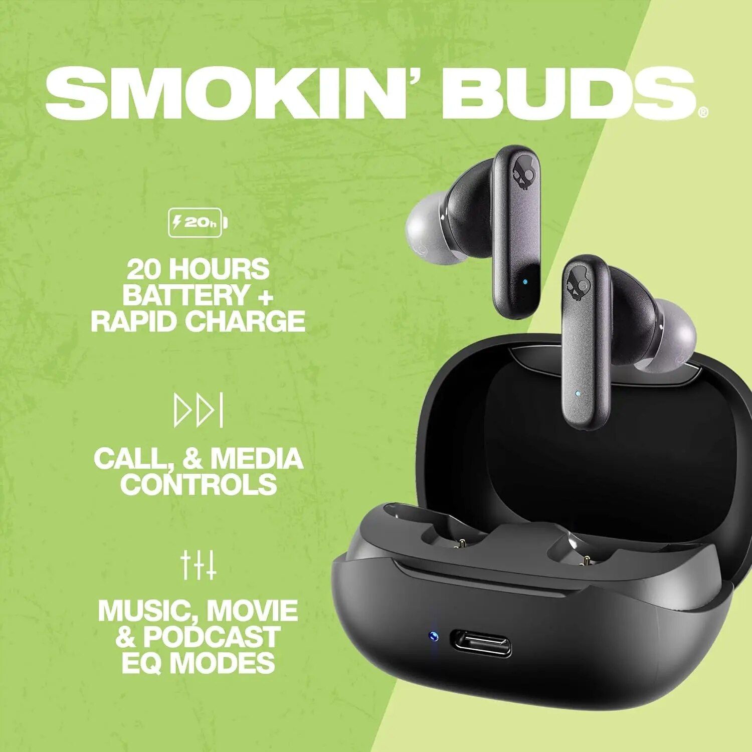 Skullcandy Smokin' Buds Wireless Earbuds - view 3