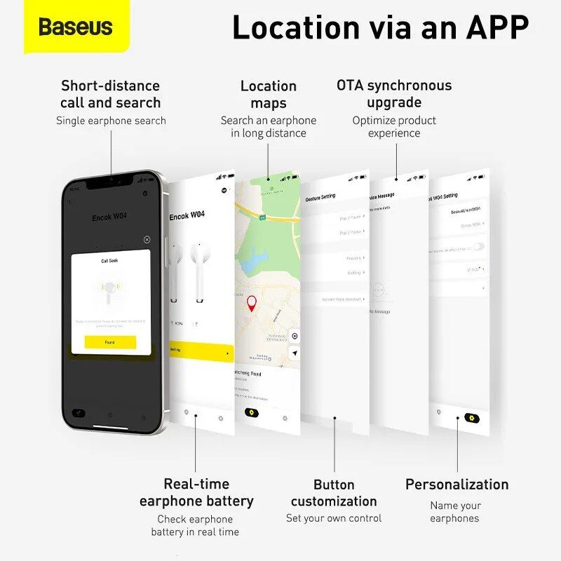 Baseus W04 TWS Wireless Earbuds