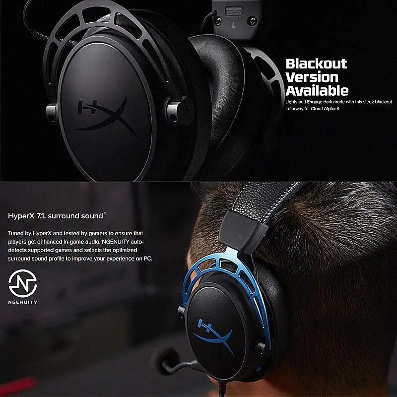 HyperX Cloud Alpha S Wired Gaming Headset - view 4