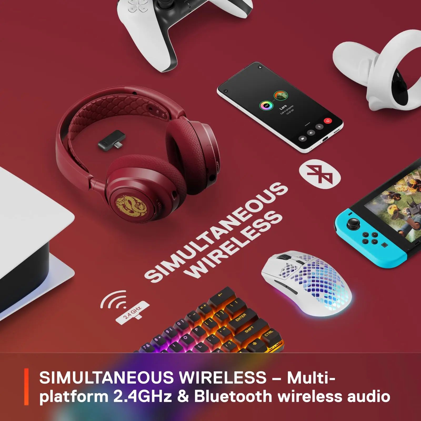 SteelSeries Arctis Nova 7 Dragon Wireless Gaming Headset - view 5