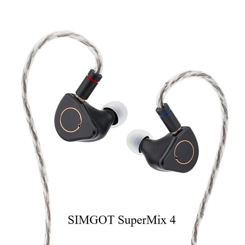 SIMGOT SuperMix 4 IEM — 1DD+1BA+1Planar+1PZT Quadbrid