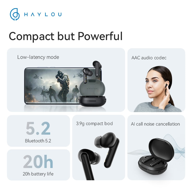 Haylou GT7 TWS Bluetooth 5.2 Earbuds - view 2