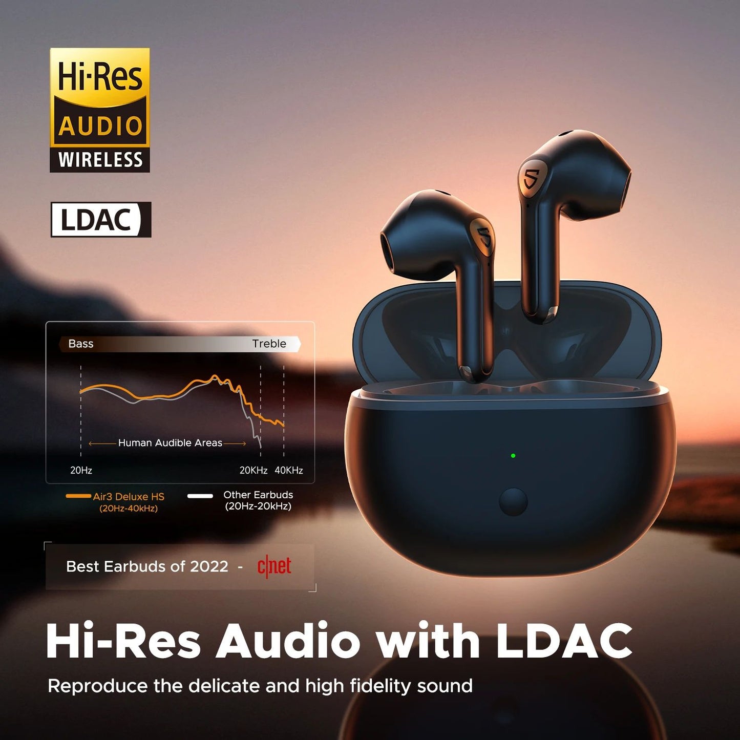 SoundPEATS Air3 Deluxe HS LDAC TWS Earbuds