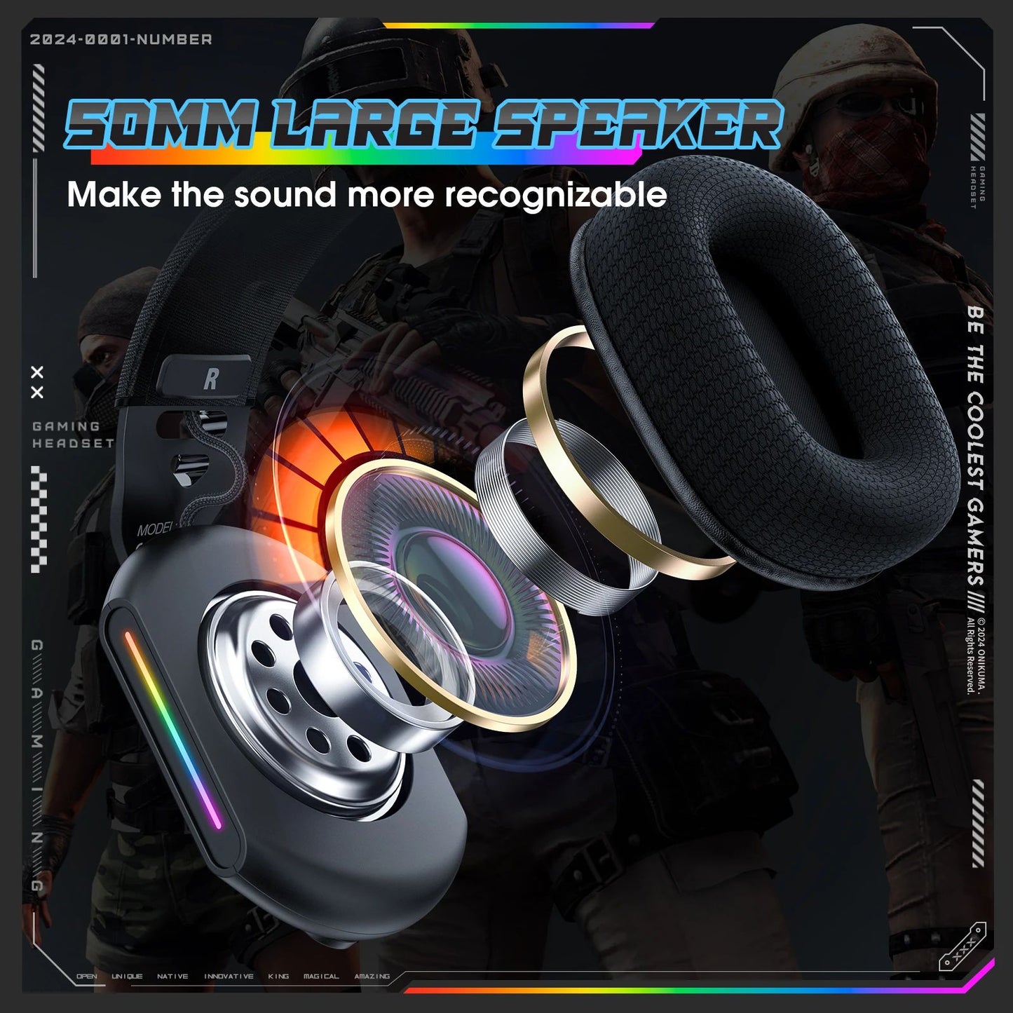 Onikuma X12 Wired Gaming Headset with Mic - view 5