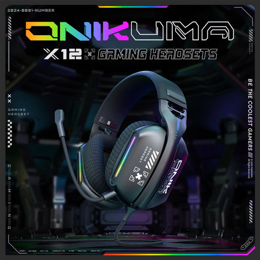 Onikuma X12 Wired Gaming Headset with Mic
