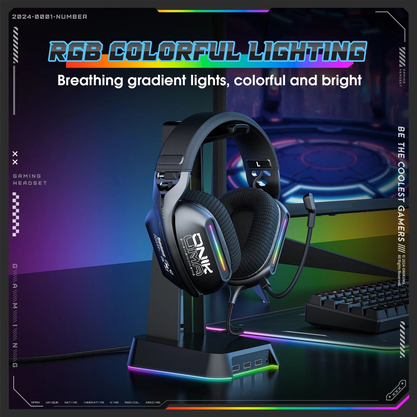 Onikuma X12 Wired Gaming Headset with Mic - view 2